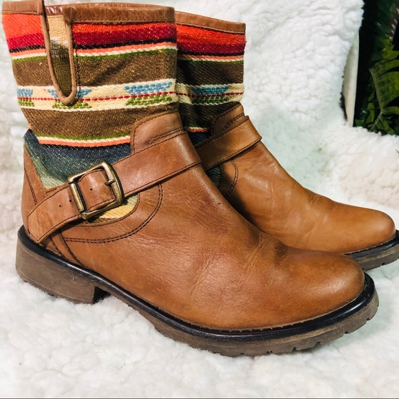 Steve Madden Shoes - Steve Madden leather southwest boots size 7